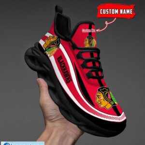 NHL Chicago Blackhawks Sneakers Clunky Max Soul Shoes Men Women Team Shoes Product Photo 4