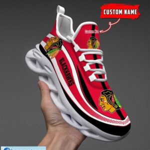 NHL Chicago Blackhawks Sneakers Clunky Max Soul Shoes Men Women Team Shoes Product Photo 5