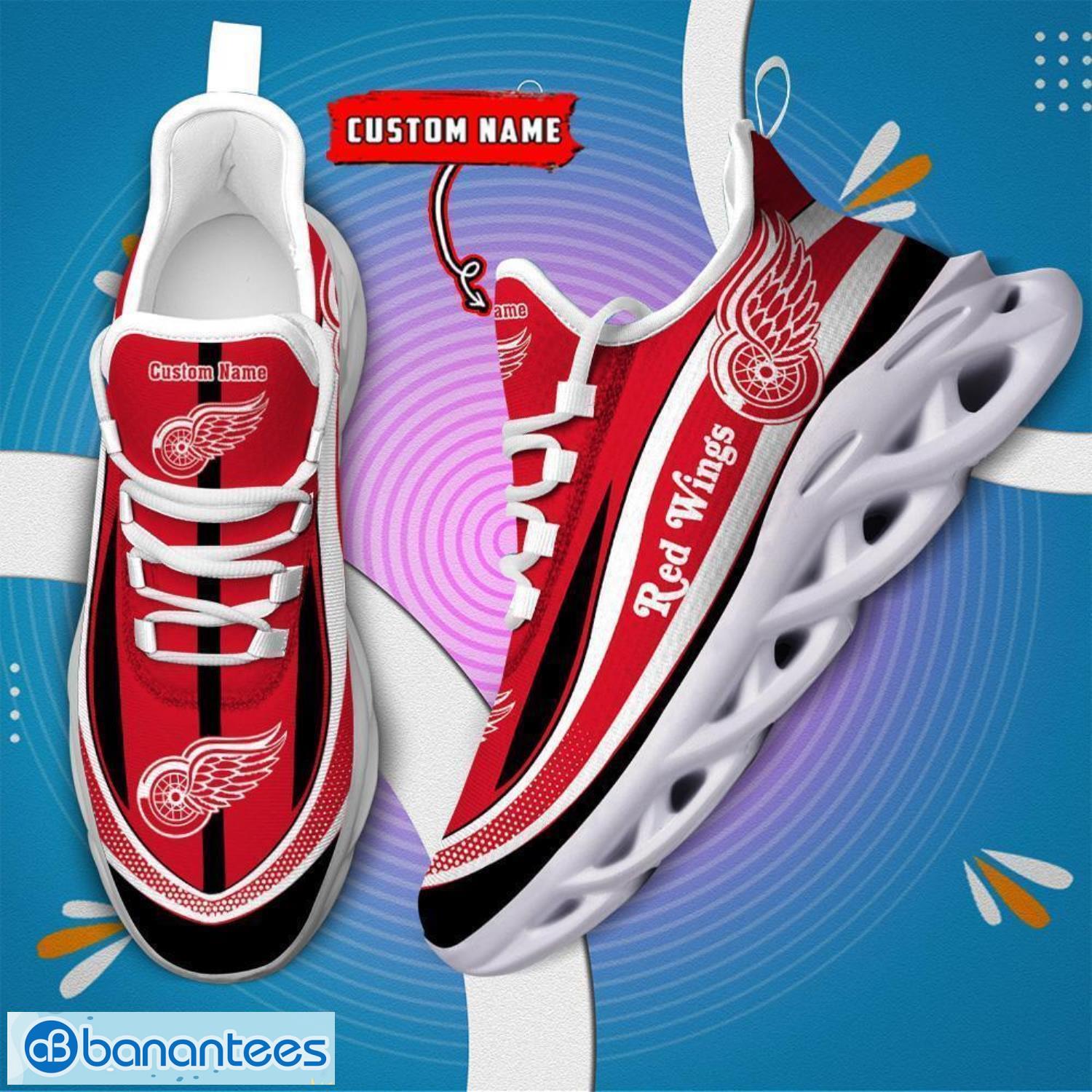 nhl detroit red wings sneakers clunky max soul shoes men women team shoes image NHL Detroit Red Wings Sneakers Clunky Max Soul Shoes Men Women Team Shoes Product Photo 1
