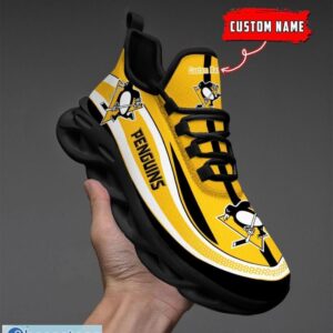 NHL Pittsburgh Penguins Sneakers Clunky Max Soul Shoes Men Women Team Shoes Product Photo 4