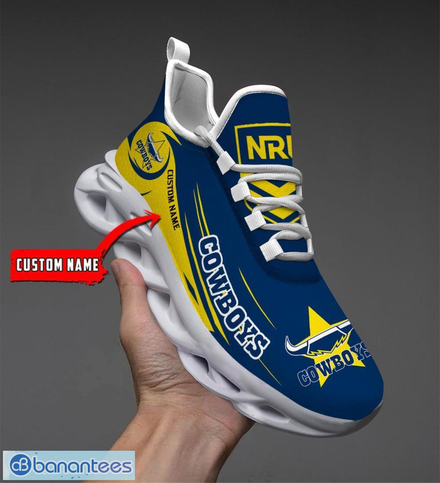 north queensland cowboys personalized name gift max soul shoes men women team shoes image North Queensland Cowboys Personalized Name Gift Max Soul Shoes Men Women Team Shoes Product Photo 1
