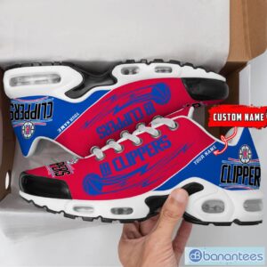 Los Angeles Clippers NBA Air Cushion Sports Shoes Custom Name TN Sneakers For Fans Product Photo 2