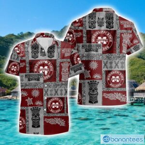 Mississippi State Bulldog Hawaiian Tiki Vintage Patterns Hawaiian Shirt Summer Gift Product Photo 1