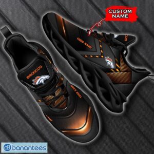 Denver Broncos NFL Max Soul Shoes Sneakers Custom Name Big Striped Sneakers For Fans Product Photo 5