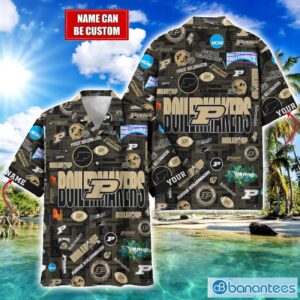 Purdue Boilermakers Football Beach Shirts Logo Custom Name Hawaiian Shirt Product Photo 1
