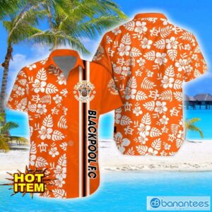 Blackpool F.C Turtle Flower Pattern Aloha Hawaiian Shirt And Shorts Beach Set For Men And Women Product Photo 1