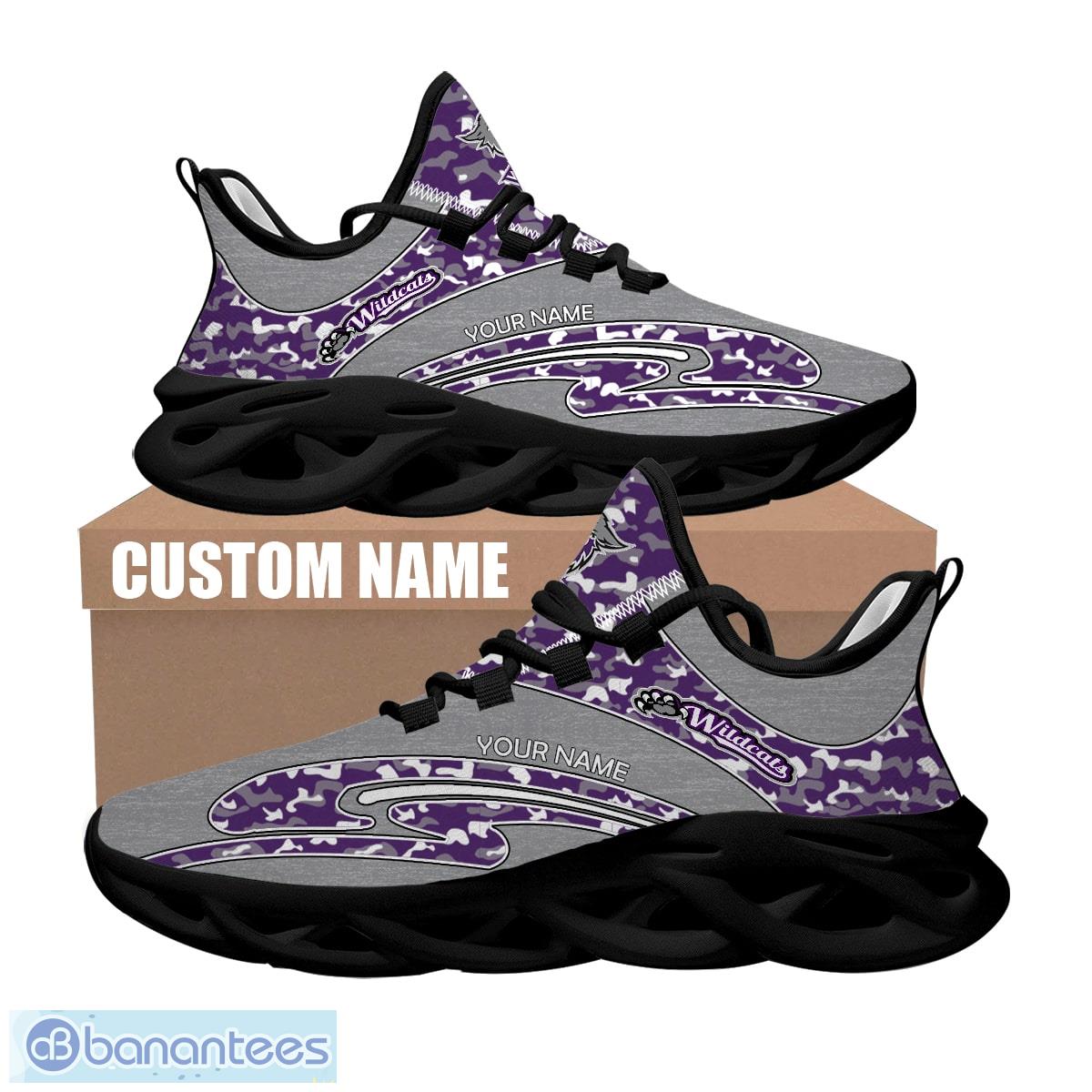 personalized camo design ncaa2 weber state wildcats max soul shoes accentuate running sneaker 1 image Personalized Camo Design NCAA2 Weber State Wildcats Max Soul Shoes Accentuate Running Sneaker - NCAA2 Weber State Wildcats Chunky Sneakers Camo Personalized Style 2