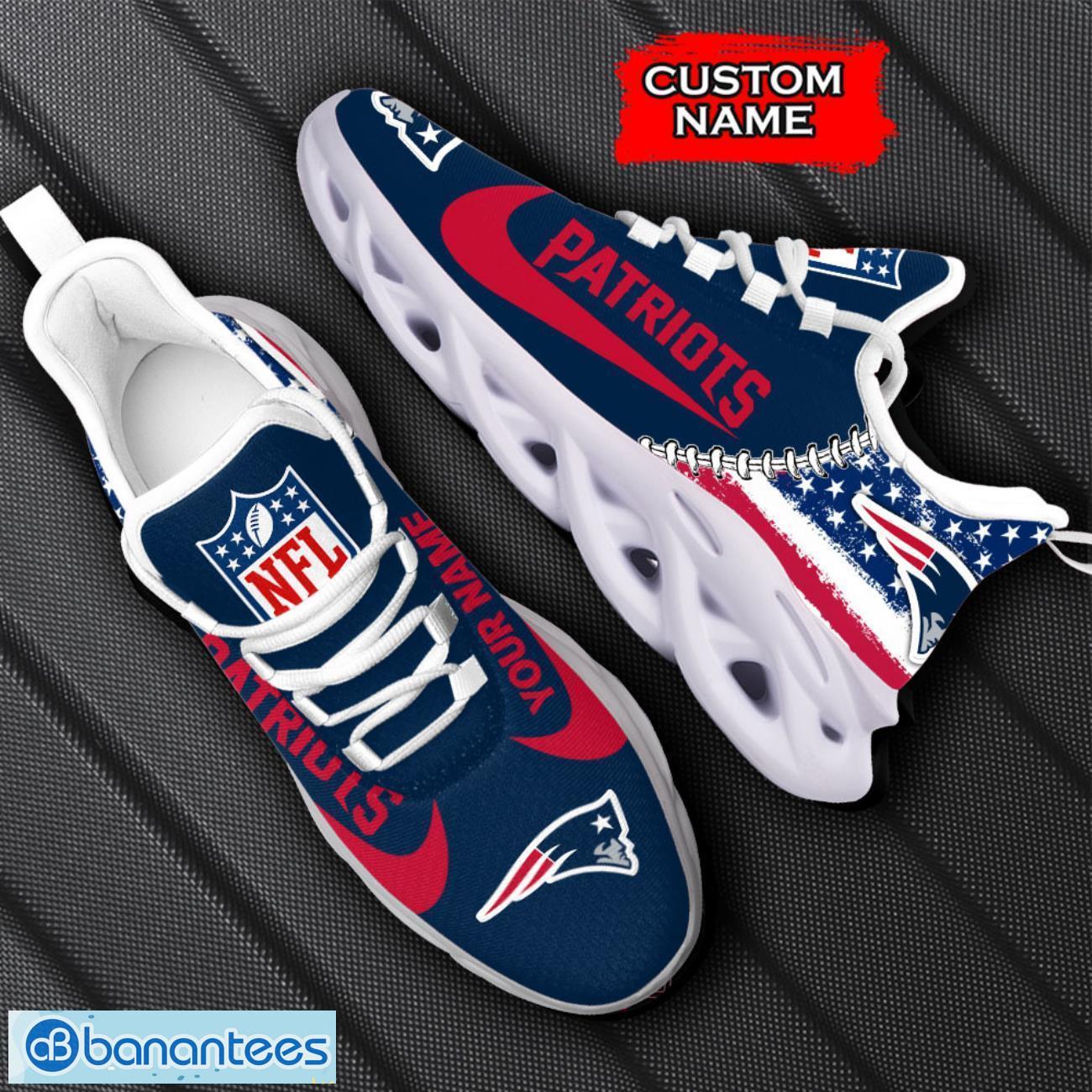 Personalized Name New England Patriots NFL Max Soul Shoes Flag Pattern Sneakers Personalized Name New England Patriots NFL Max Soul Shoes Flag Pattern Sneakers Product Photo 6