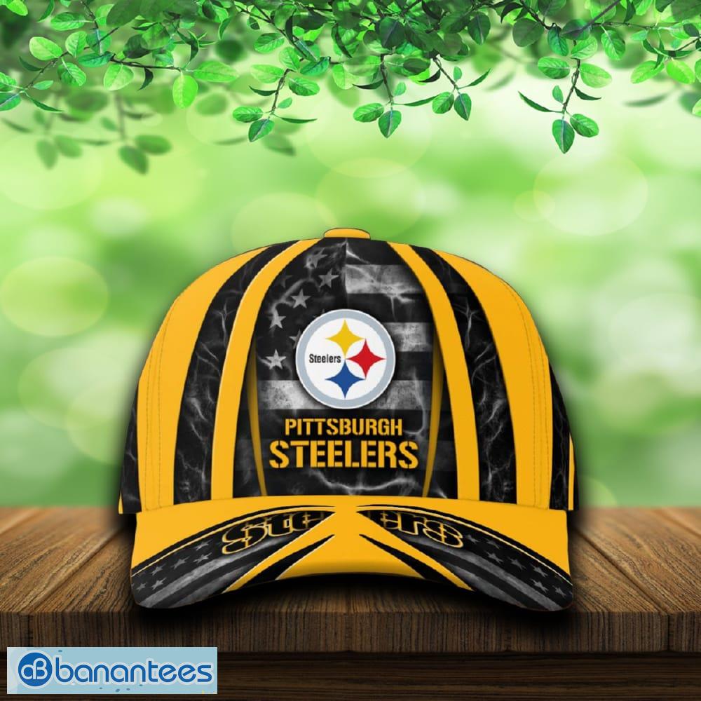 pittsburgh steelers usa flag patriotic cap hat print independence day for fans 1 image Pittsburgh Steelers USA Flag Patriotic Cap & Hat Print Independence Day For Fans - Pittsburgh Steelers USA Flag Patriotic Cap_3