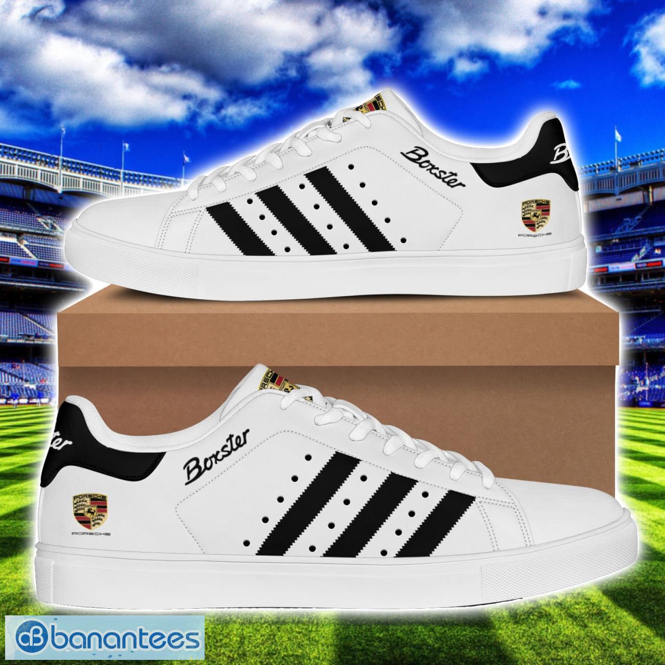 porsche boxster low top skate shoes vintage striped shoes gift for men and women image Porsche Boxster Low Top Skate Shoes Vintage Striped Shoes Gift For Men And Women Product Photo 1