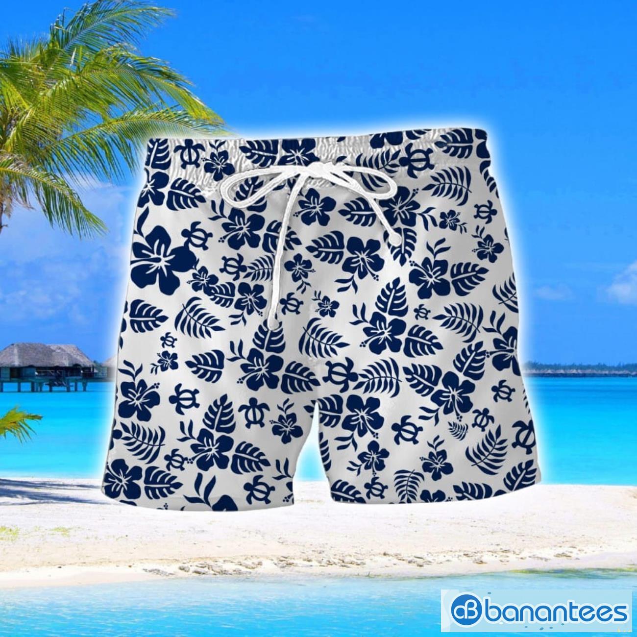 preston north end fc turtle flower pattern aloha hawaiian shirt and shorts beach set for men and women 1 image Preston North End F.C Turtle Flower Pattern Aloha Hawaiian Shirt And Shorts Beach Set For Men And Women Product Photo 2
