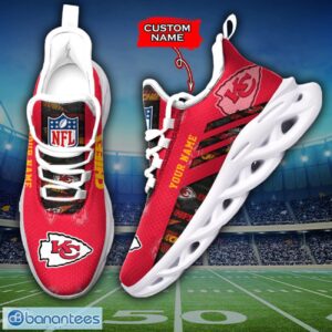 Kansas City Chiefs NFL Max Soul Shoes Sneakers Custom Name All Printed Logo Team For Fans Product Photo 2