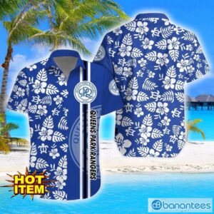Queens Park Rangers Turtle Flower Pattern Aloha Hawaiian Shirt And Shorts Beach Set For Men And Women Product Photo 1
