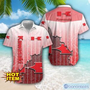 Kawasaki Logo Broken Wall Printed 3D Hawaiian Shirt For Fans Product Photo 1
