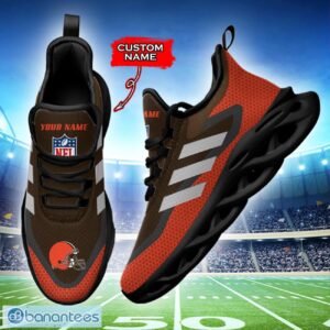 Cleveland Browns NFL Max Soul Shoes Sneakers Custom Name Big Striped Sneakers For Fans Product Photo 3