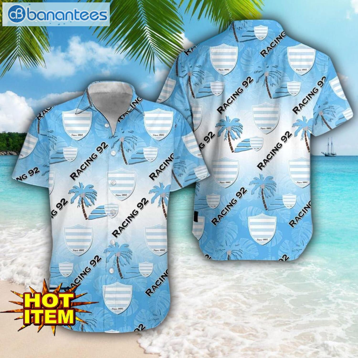 racing 92 hawaii 3d printing tropical hawaiian shirt for men and women beach summer gift image Racing 92 Hawaii 3D Printing Tropical Hawaiian Shirt For Men And Women Beach Summer Gift Product Photo 1