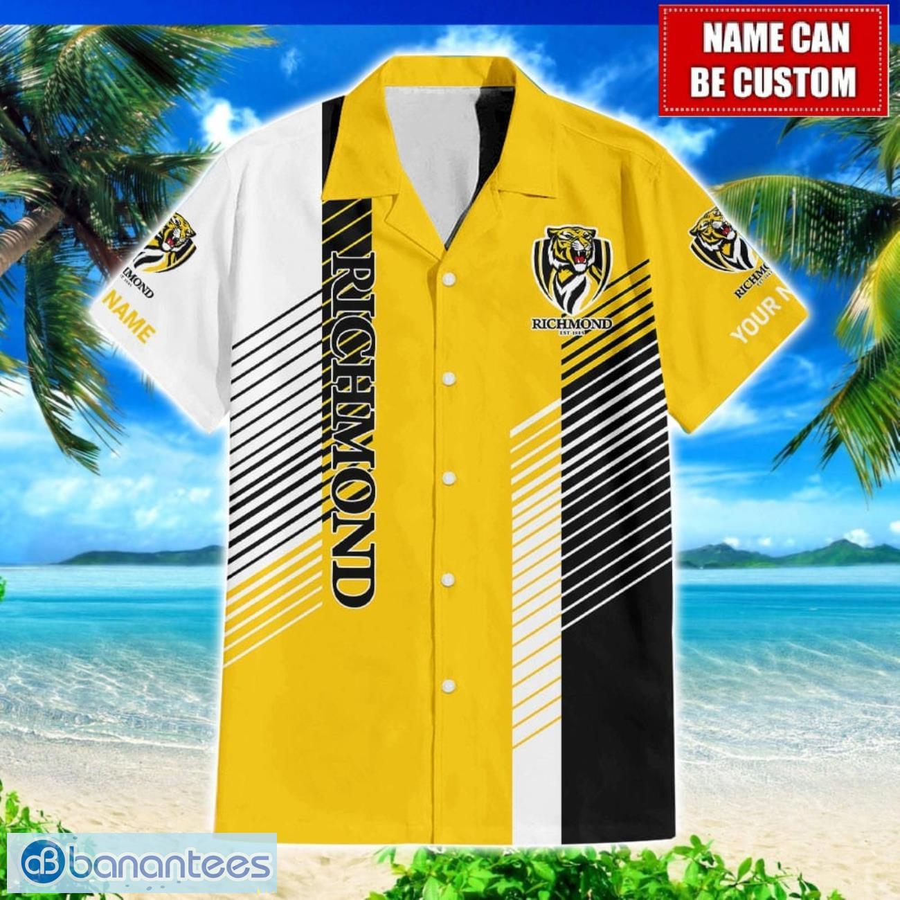 richmond afl custom name hawaiian shirt for men and women beach gift 1 image Richmond AFL Custom Name Hawaiian Shirt For Men And Women Beach Gift Product Photo 2