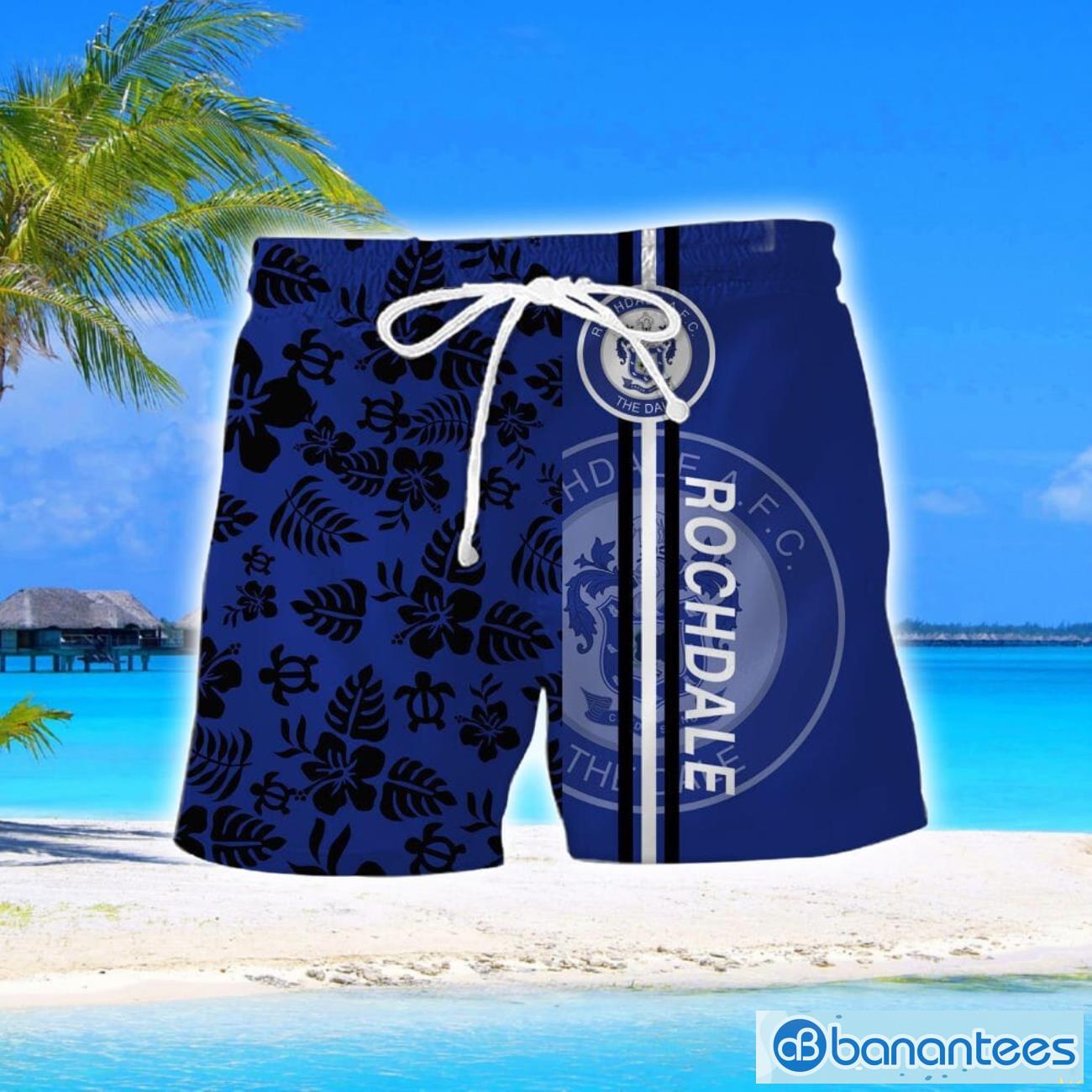 rochdale afc turtle flower pattern aloha hawaiian shirt and shorts beach set for men and women 1 image Rochdale AFC Turtle Flower Pattern Aloha Hawaiian Shirt And Shorts Beach Set For Men And Women Product Photo 2