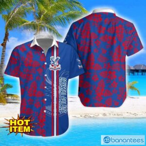 Crystal Palace F.C Turtle Flower Pattern Aloha Hawaiian Shirt And Shorts Beach Set For Men And Women Product Photo 1