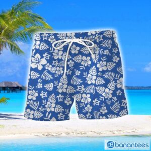 Portsmouth F.C Turtle Flower Pattern Aloha Hawaiian Shirt And Shorts Beach Set For Men And Women Product Photo 2