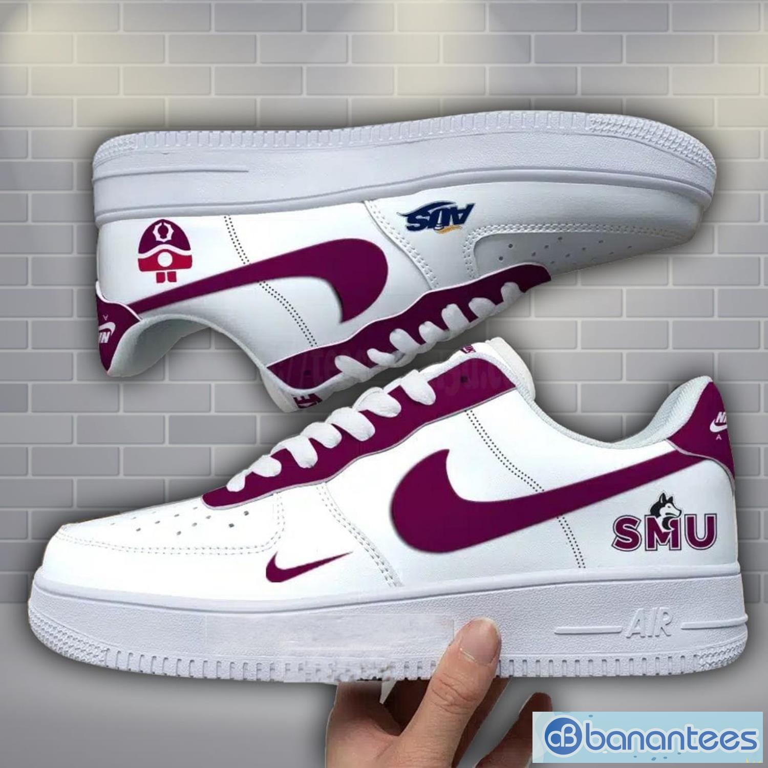 saint marys huskies air force custom name af1 air force sneakers image Saint Mary’s Huskies Air Force Custom Name AF1 Air Force Sneakers Product Photo 1