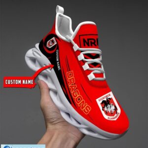St. George Illawarra Dragons Personalized Name Gift Max Soul Shoes Men Women Team Shoes Product Photo 2