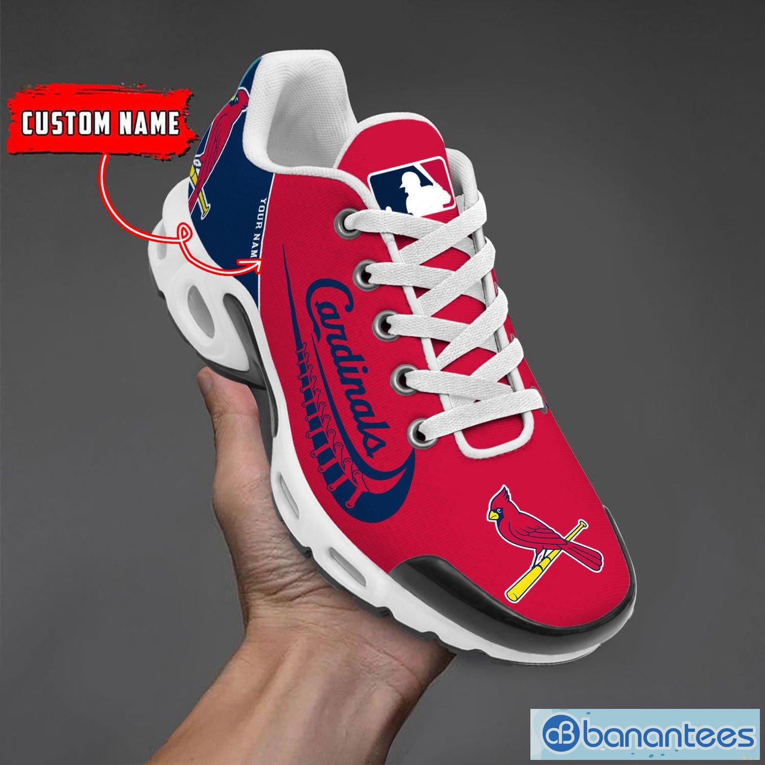 st louis cardinals mlb custom name air cushion sports shoes men women sneakers image St. Louis Cardinals MLB Custom Name Air Cushion Sports Shoes Men Women Sneakers Product Photo 1