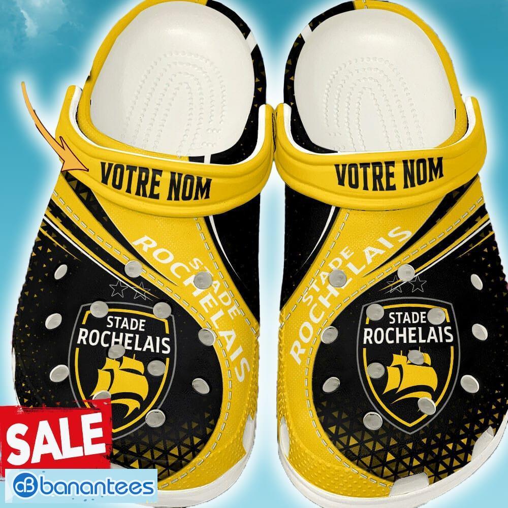 stade rochelais clog shoes custom name for men women beach summer image Stade Rochelais Clog Shoes Custom Name For Men Women Beach Summer - Stade Rochelais Clog Shoes Custom Name For Men Women Beach Summer