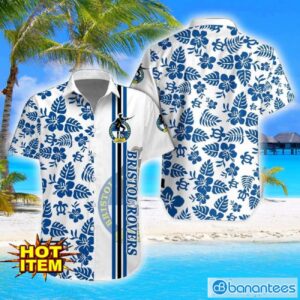 Bristol Rovers Turtle Flower Pattern Aloha Hawaiian Shirt And Shorts Beach Set For Men And Women Product Photo 1
