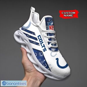 Indianapolis Colts NFL Max Soul Shoes Sneakers Custom Name All Printed Logo Team For Fans Product Photo 1