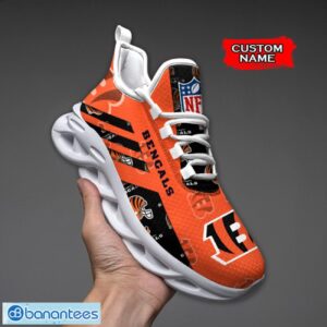 Cincinnati Bengals NFL Max Soul Shoes Sneakers Custom Name All Printed Logo Team For Fans Product Photo 1
