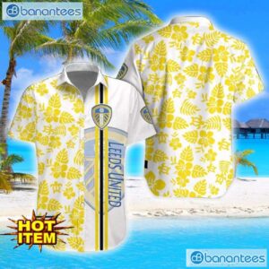 Leeds United F.C Turtle Flower Pattern Aloha Hawaiian Shirt And Shorts Beach Set For Men And Women Product Photo 1