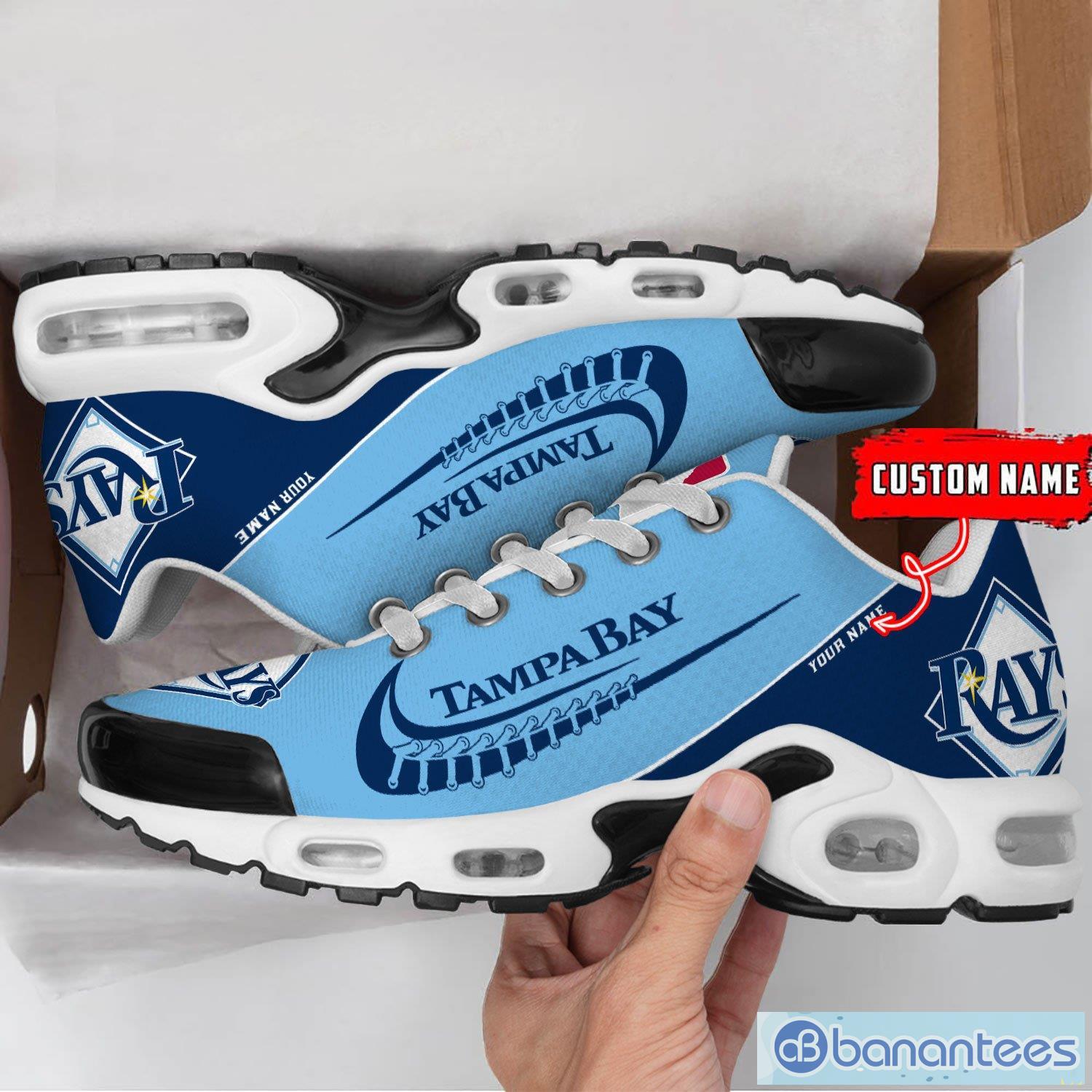 tampa bay rays mlb custom name air cushion sports shoes men women sneakers 1 image Tampa Bay Rays MLB Custom Name Air Cushion Sports Shoes Men Women Sneakers Product Photo 2