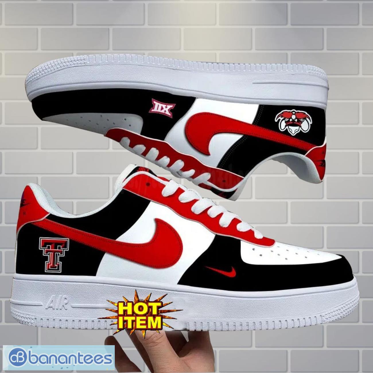 texas tech red raiders air force custom name af1 air force sneakers image Texas Tech Red Raiders Air Force Custom Name AF1 Air Force Sneakers Product Photo 1