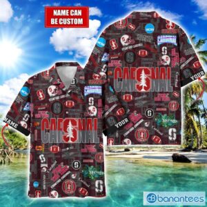 Stanford Cardinal Football Beach Shirts Logo Custom Name Hawaiian Shirt Product Photo 1