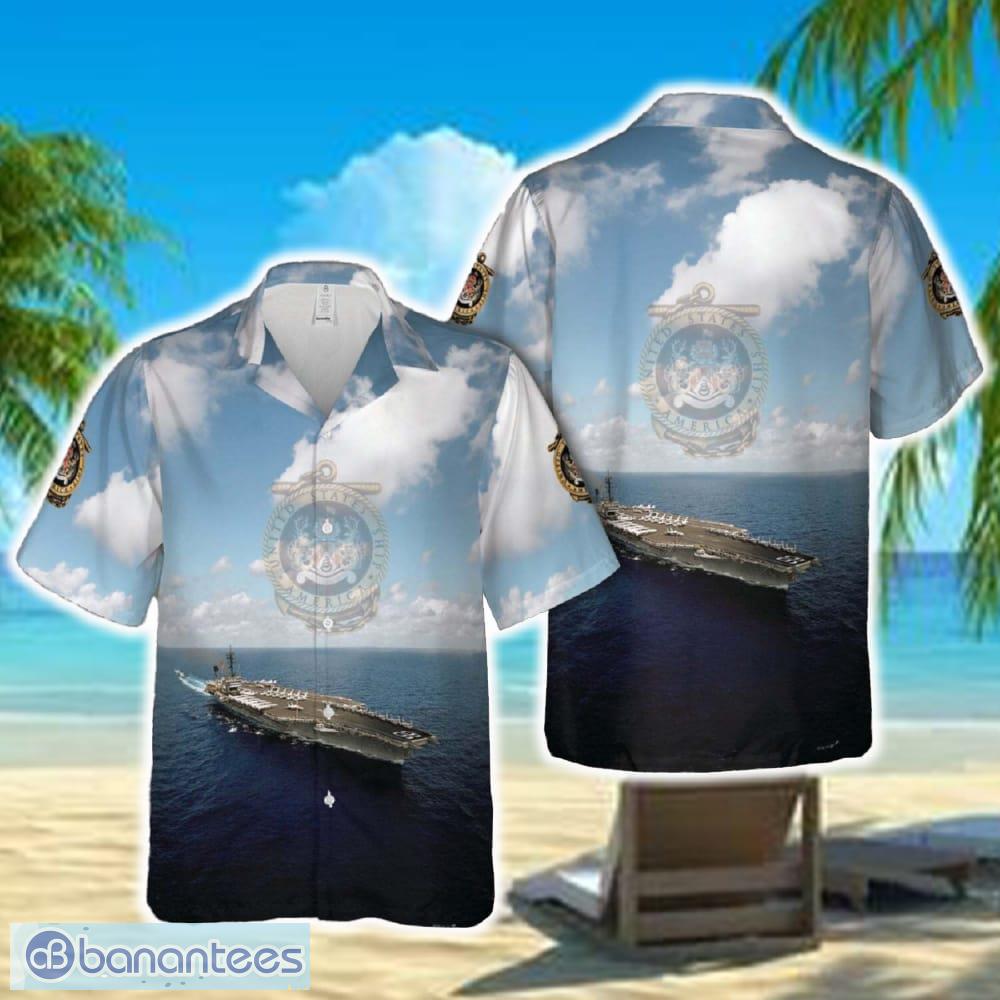 US Navy USS America (CV 66) Hawaiian Shirt - Banantees