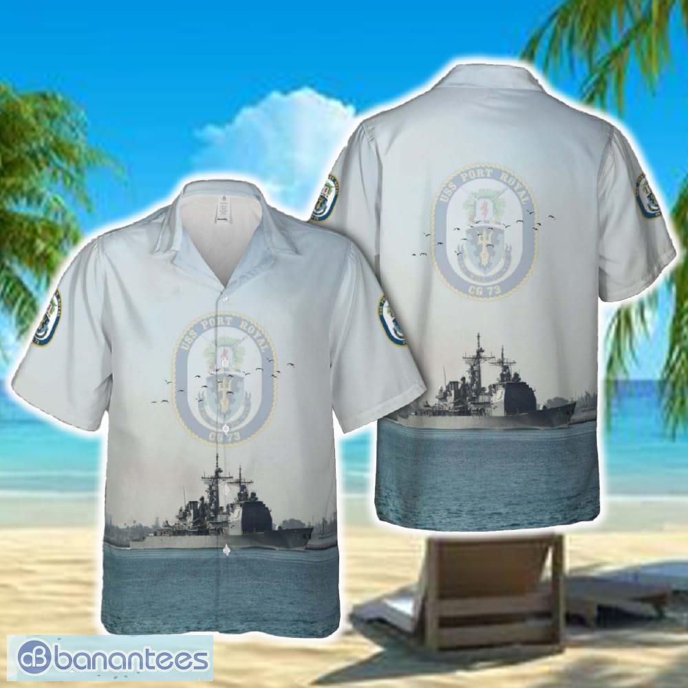 us navy uss port royal cg 73 ticonderoga class guided missile cruiser hawaiian shirt image US Navy USS Port Royal (CG 73) Ticonderoga class guided missile cruiser Hawaiian Shirt - US Navy USS Port Royal (CG 73) Ticonderoga class guided missile cruiser Hawaiian Shirt