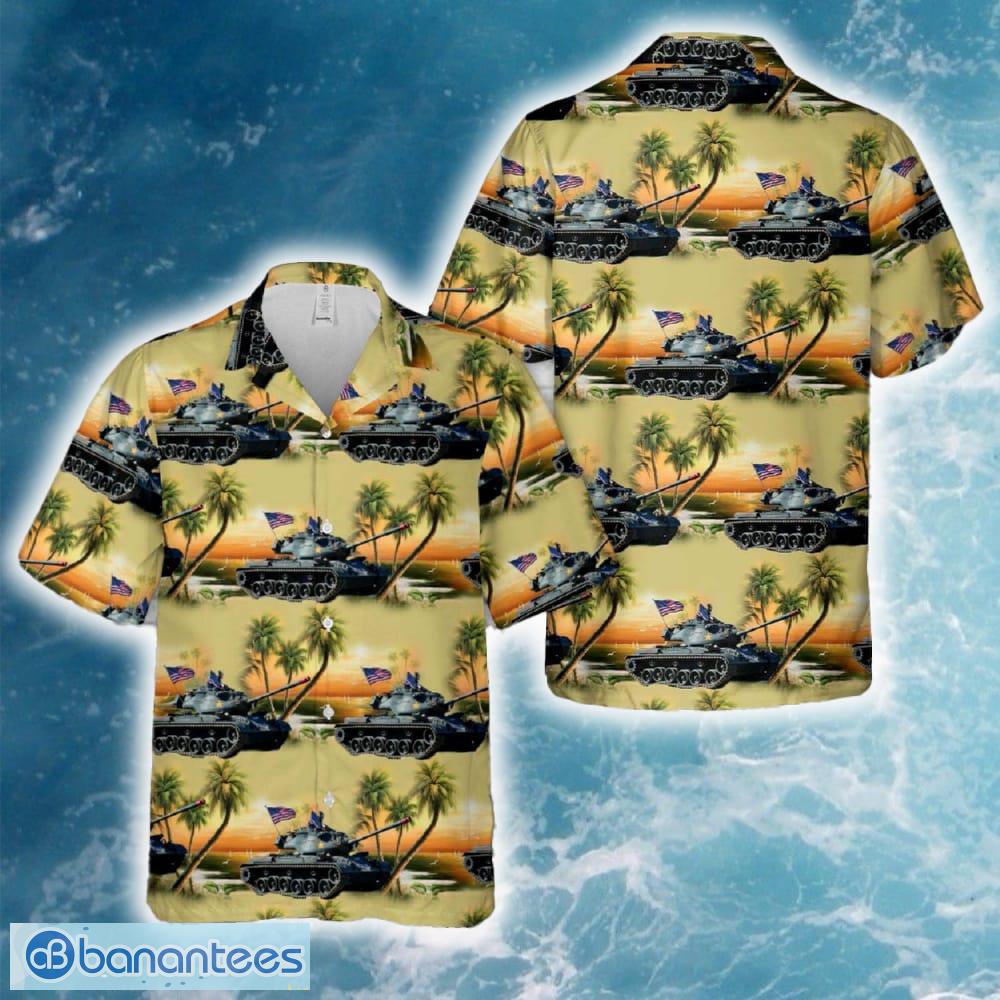 usmc m47 tank hawaiian shirt image USMC M47 Tank Hawaiian Shirt - USMC M47 Tank Hawaiian Shirt