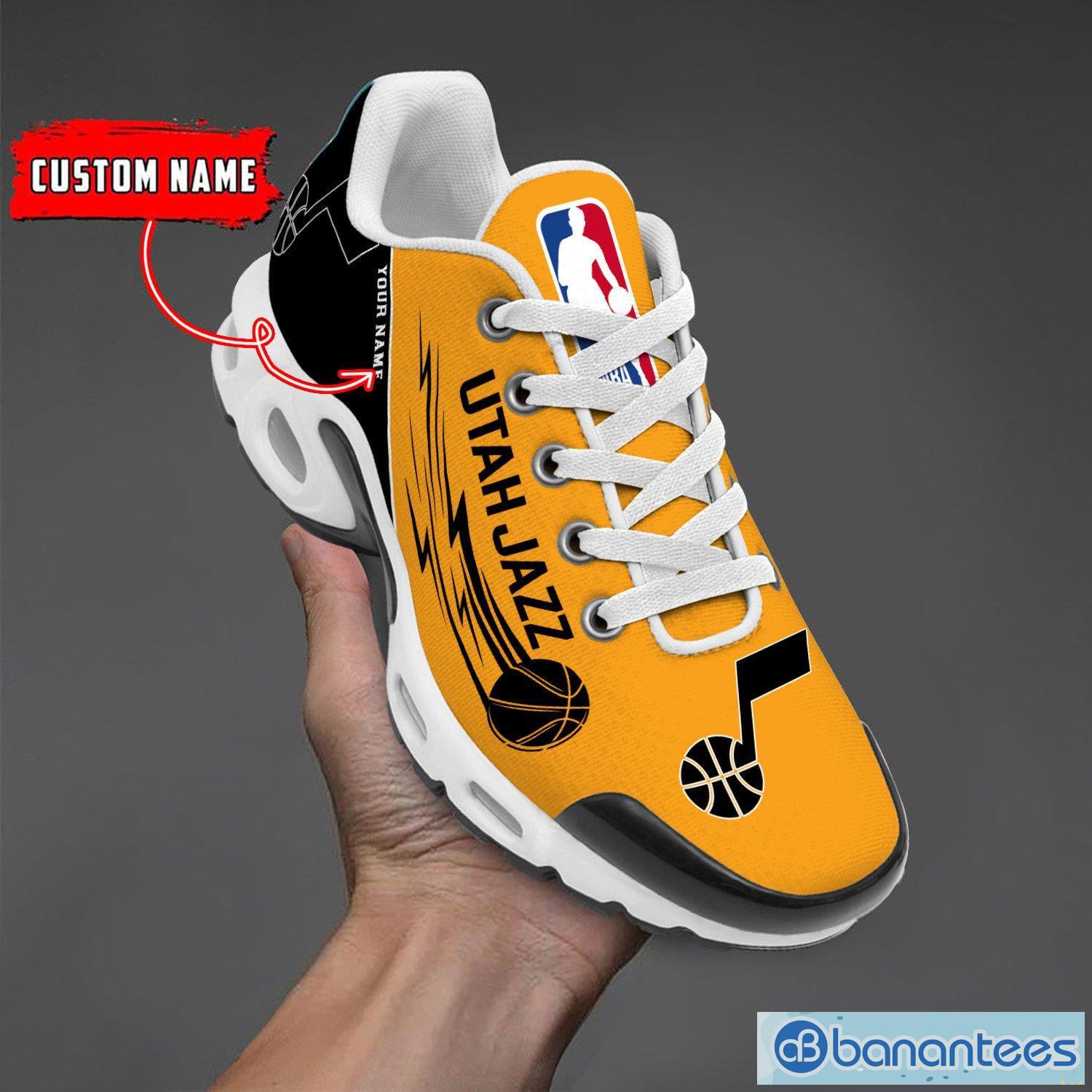 utah jazz nba air cushion sports shoes custom name tn sneakers for fans image Utah Jazz NBA Air Cushion Sports Shoes Custom Name TN Sneakers For Fans Product Photo 1