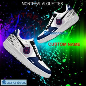 Custom Name CFL Montreal Alouettes Air Force 1 Shoes New AOP Gift AF1 Sneaker For Fans - CFL Montreal Alouettes For Fans Air Force 1 Sneaker Personalized Style 1