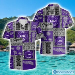 LSU Tigers Hawaiian Tiki Vintage Patterns Hawaiian Shirt Summer Gift Product Photo 1