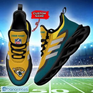 Jacksonville Jaguars NFL Max Soul Shoes Sneakers Custom Name Big Striped Sneakers For Fans Product Photo 3