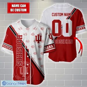 NCAA Indiana Hoosiers Custom Name And Number Sport Baseball Jersey Shirt Product Photo 1
