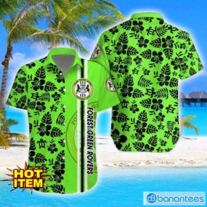 Forest Green Rovers Turtle Flower Pattern Aloha Hawaiian Shirt And Shorts Beach Set For Men And Women Product Photo 1