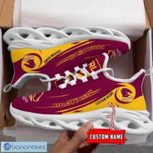 Brisbane Broncos Personalized Name Gift Max Soul Shoes Men Women Team Shoes Product Photo 4