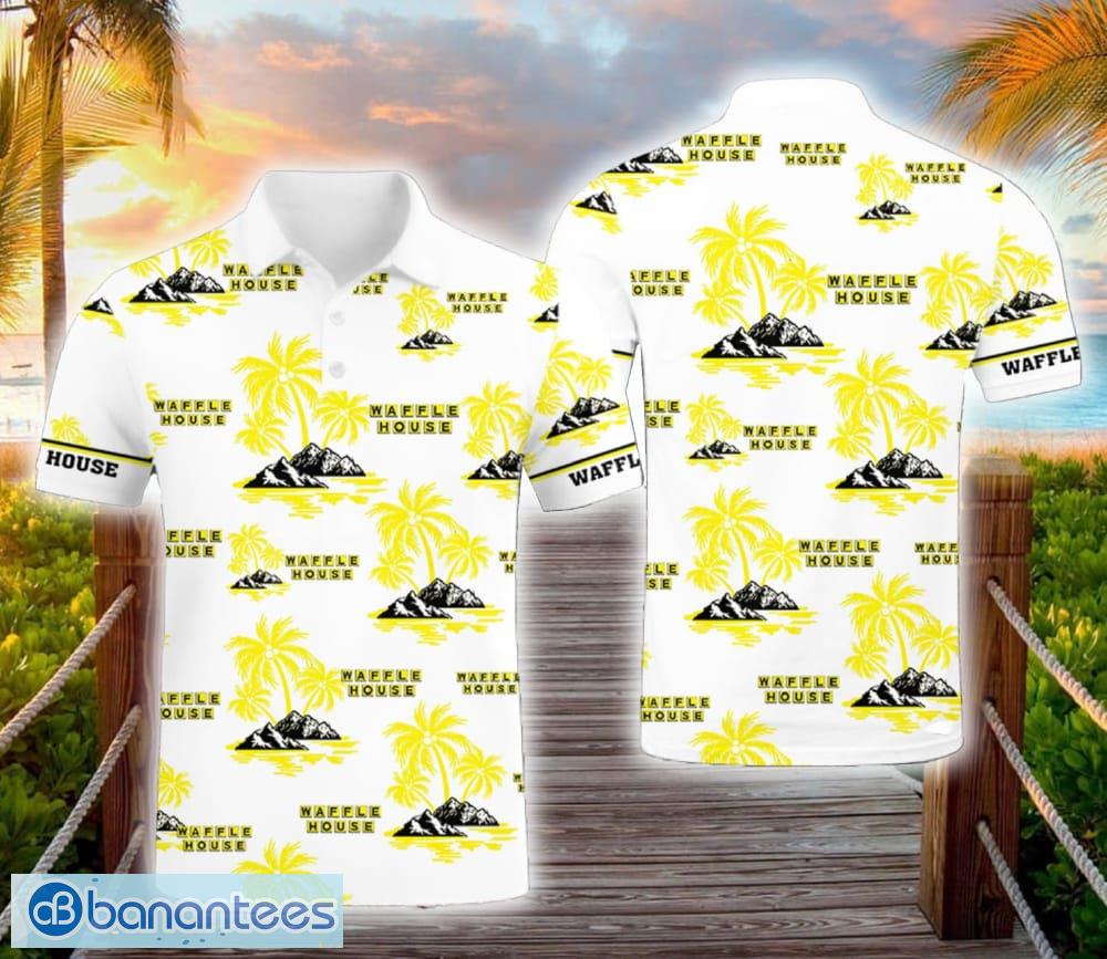 waffle house 3d polo shirt golf pattern brand for fans gift image Waffle House 3D Polo Shirt Golf Pattern Brand For Fans Gift - Waffle House 3D Polo Shirt Golf Pattern Brand For Fans Gift