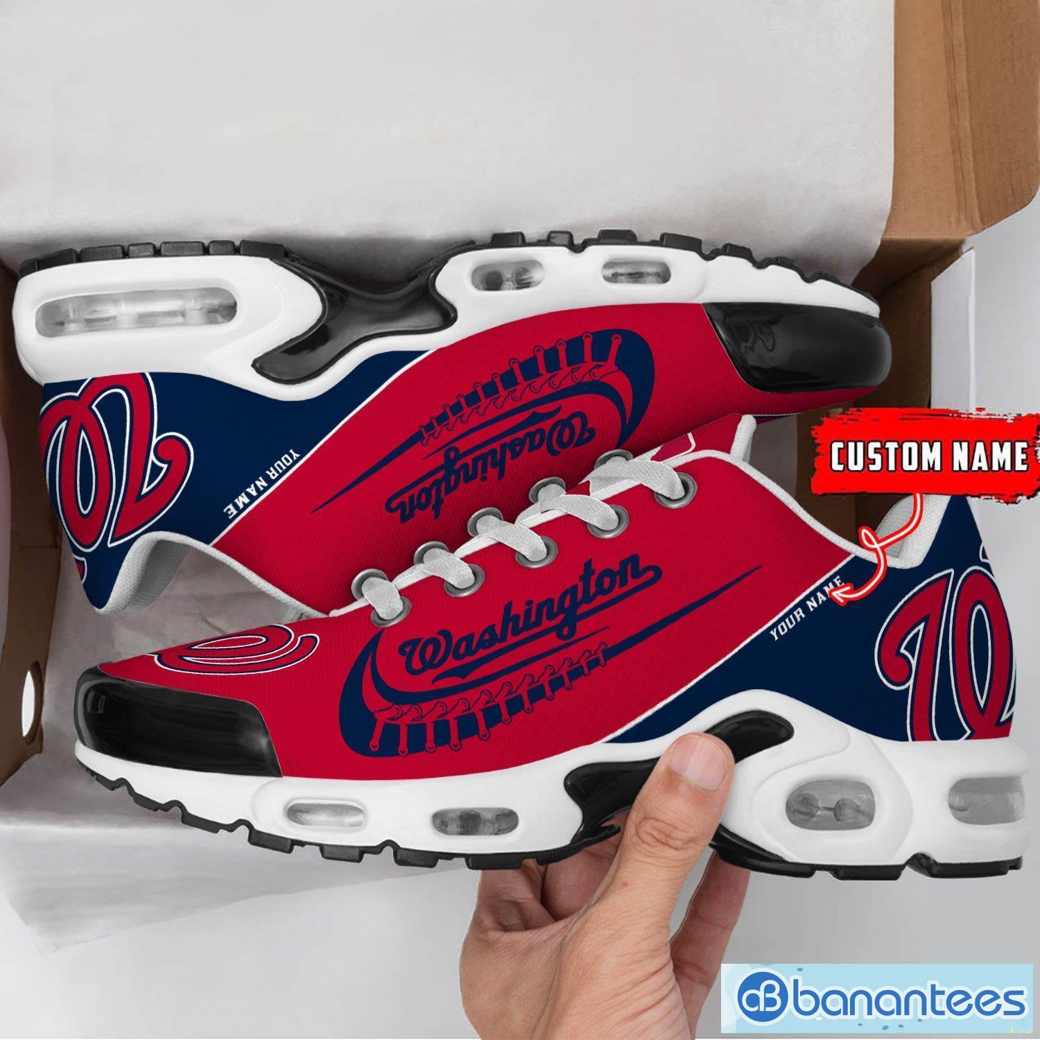 washington nationals mlb custom name air cushion sports shoes men women sneakers 1 image Washington Nationals MLB Custom Name Air Cushion Sports Shoes Men Women Sneakers Product Photo 2