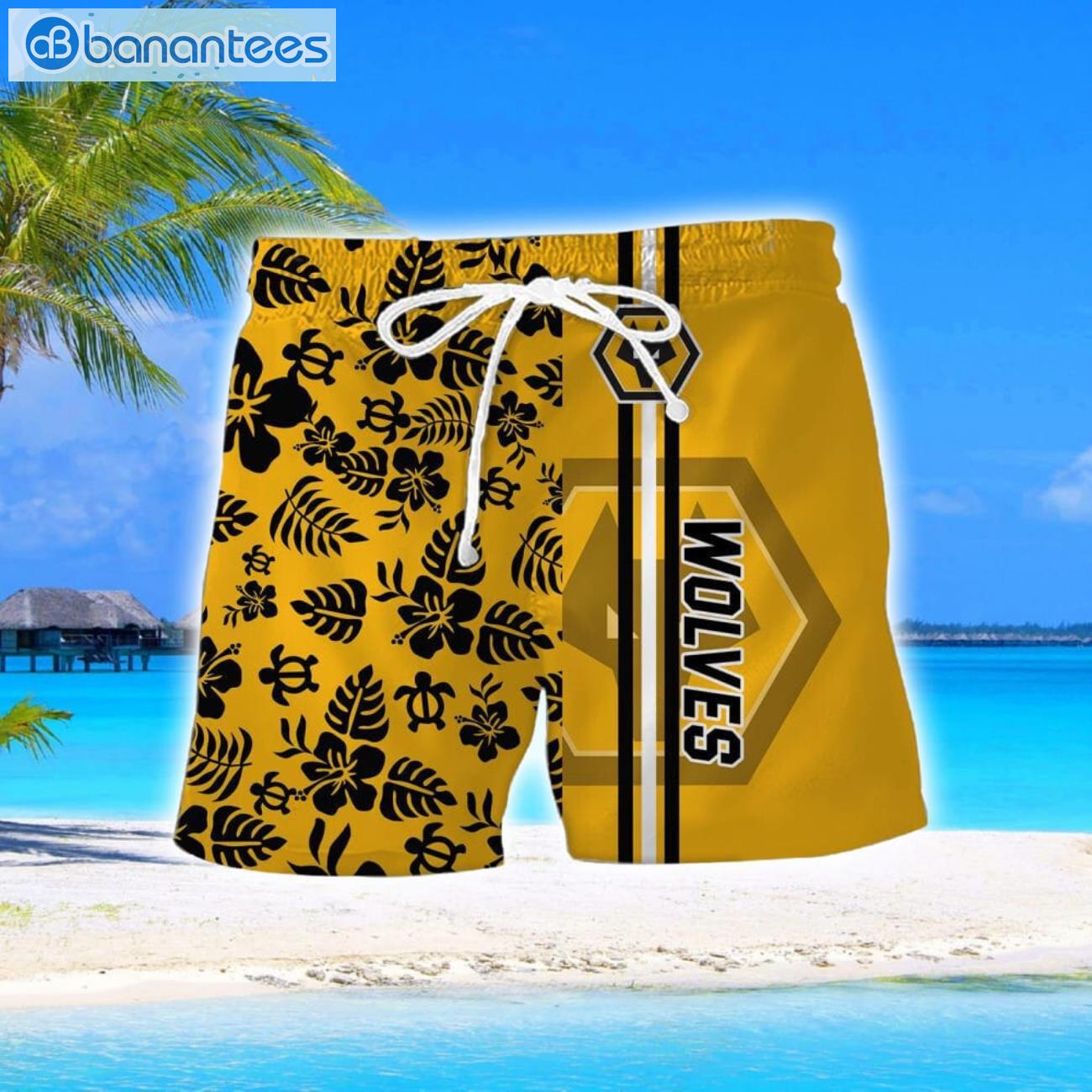 wolverhampton wanderers fc turtle flower pattern aloha hawaiian shirt and shorts beach set for men and women 1 image Wolverhampton Wanderers F.C Turtle Flower Pattern Aloha Hawaiian Shirt And Shorts Beach Set For Men And Women Product Photo 2