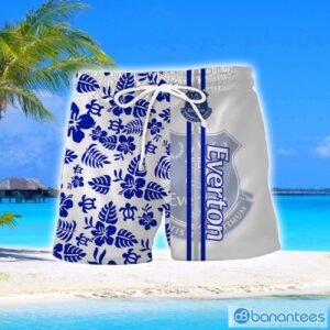 Everton F.C Turtle Flower Pattern Aloha Hawaiian Shirt And Shorts Beach Set For Men And Women Product Photo 2