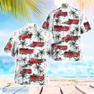 Worcester County, Massachusetts, Harvard Fire Department Aloha Hawaiian Shirt Product Photo 1